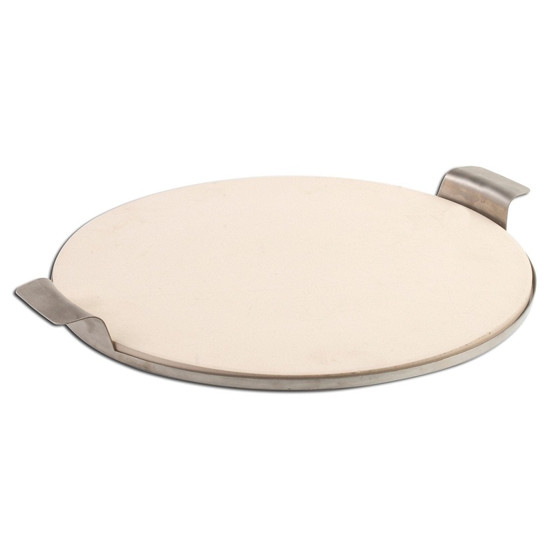 Pizzacraft 15" Round Pizza Stone with Stainless Steel Tray