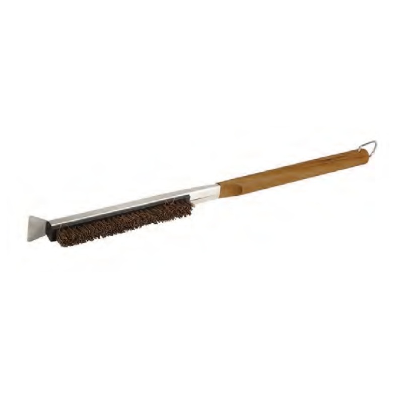 Pizzacraft Acacia Wood Long Handled Pizza Stone Brush