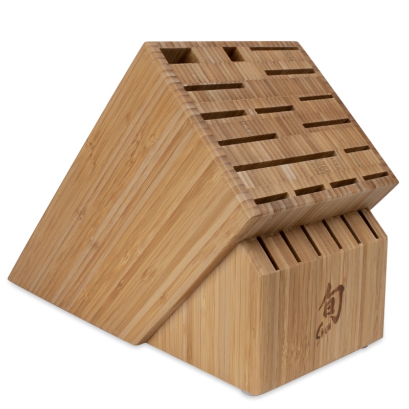Shun 22-Slot Bamboo Block