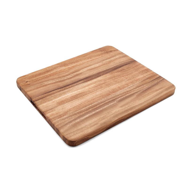 Ironwood Gourmet Acacia Wood Oslo Long Grain Utility Cutting Board, 15.75" x 14" x 1" 28735