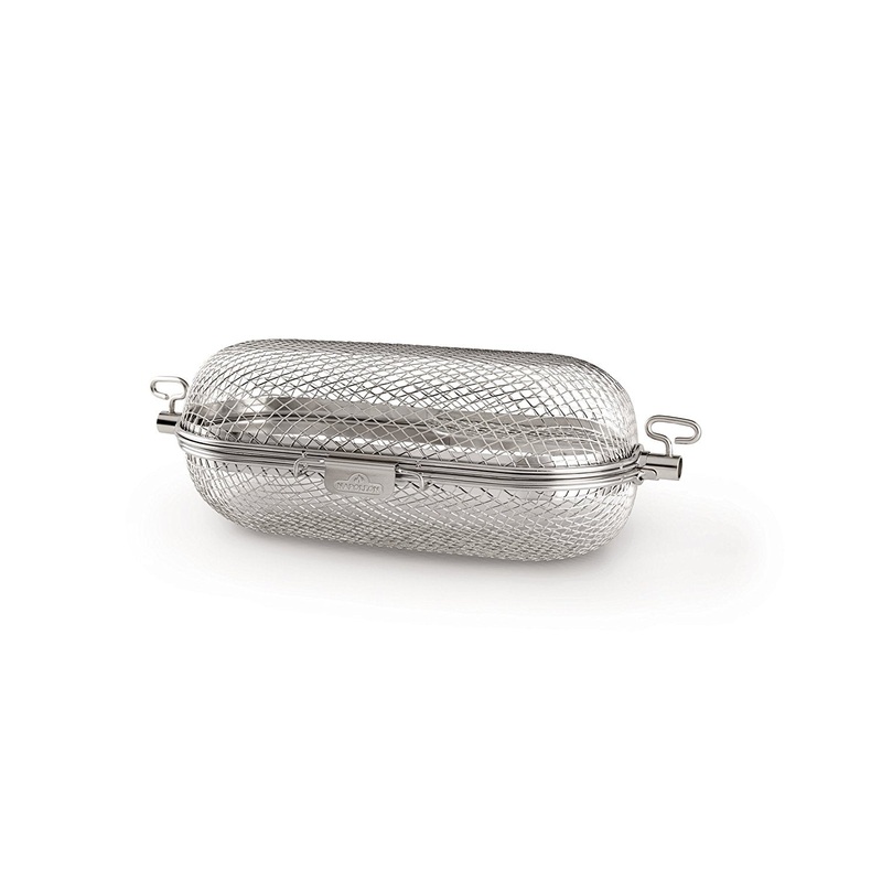 Napoleon Grill Round Rotisserie Stainless Steel Grill Basket Great For Chicken Wings 64000