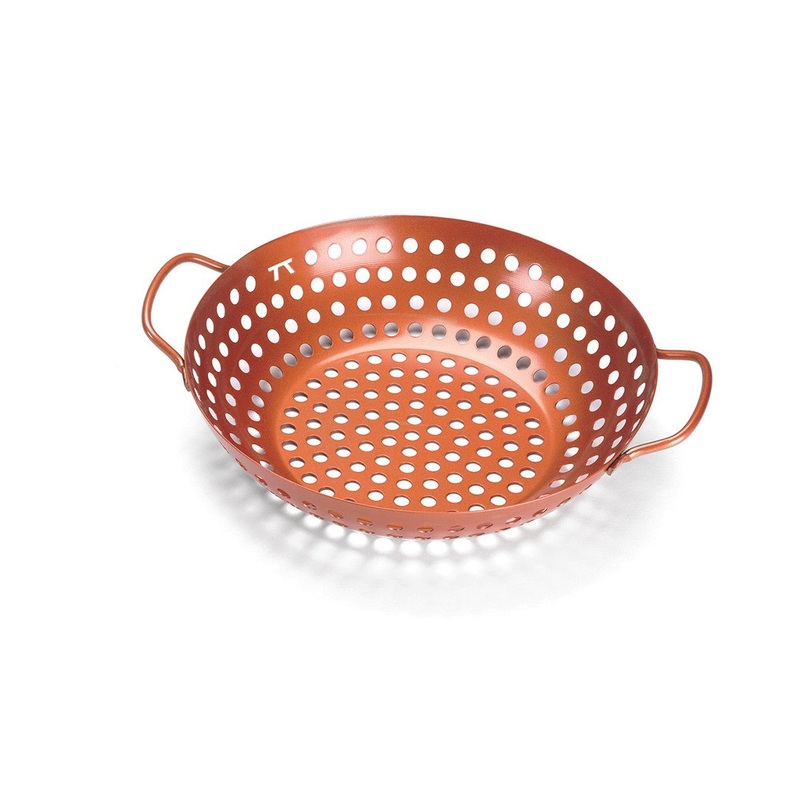 Outset Round Grill Wok Copper Nonstick