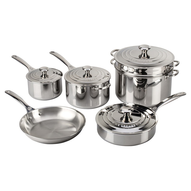 Le Creuset 10-Piece Stainless Steel Set
