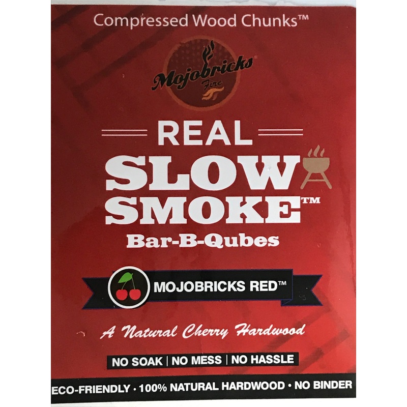 Mojobricks Red (Cherry) Bar-B-Qubes (medium size)