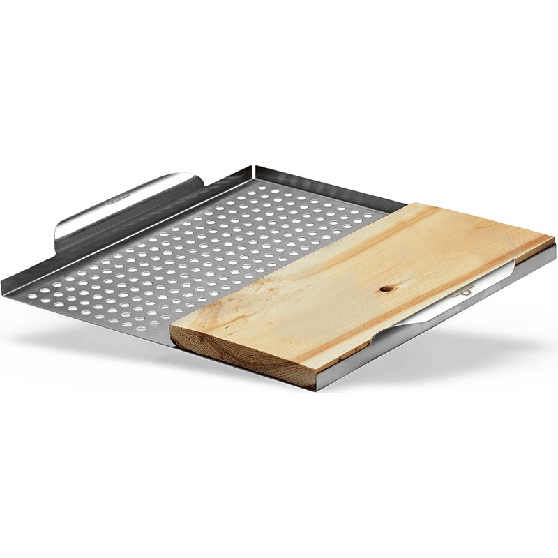 Napoleon Stainless Steel Multi-functional Topper with Cedar Plank 70026