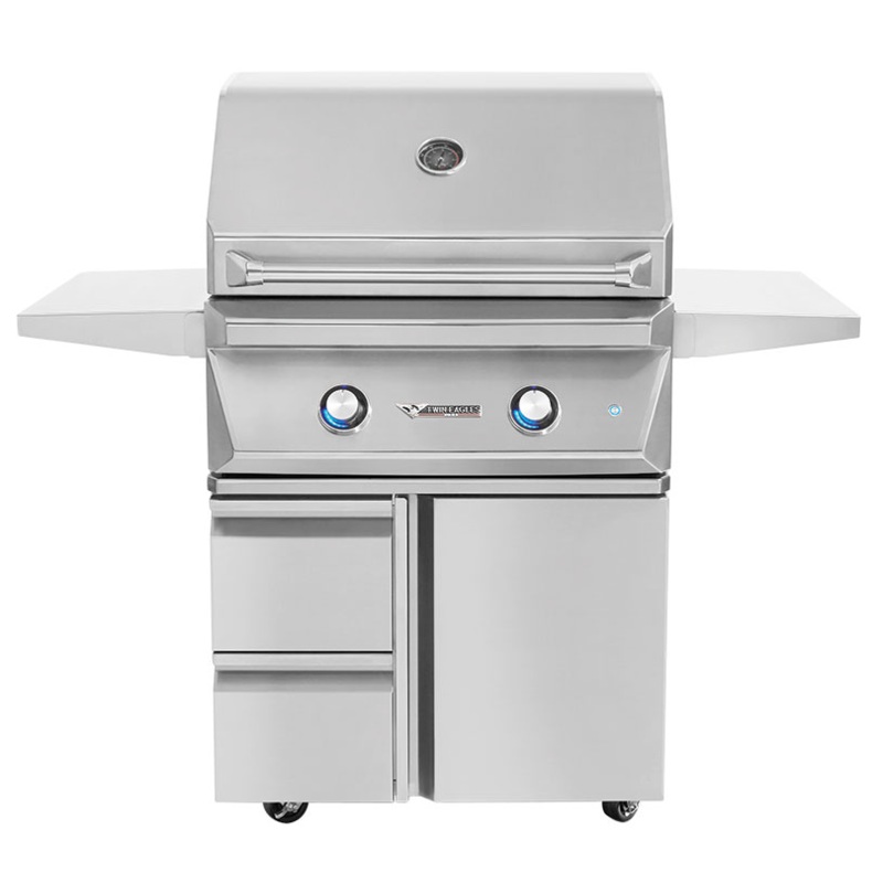 Twin Eagles 30" Grill Base w/ Storage Drawers, Single Door