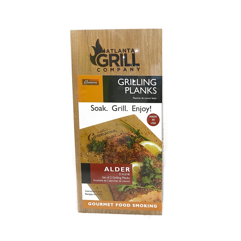 Camerons Products Alder Wood Planks w/ Atlanta Grill Company Logo (2 Pack)