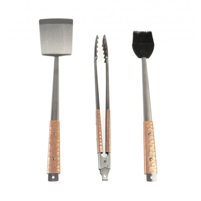 Charcoal Companion Copper Handle 3PC Tool Set