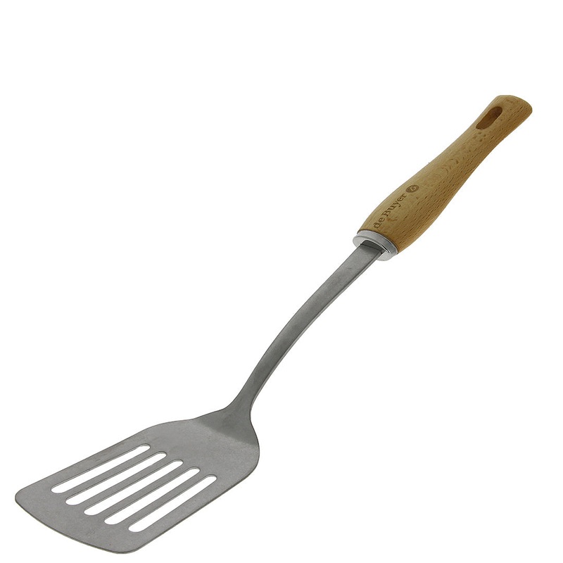 de Buyer B BOIS Slotted Spatula