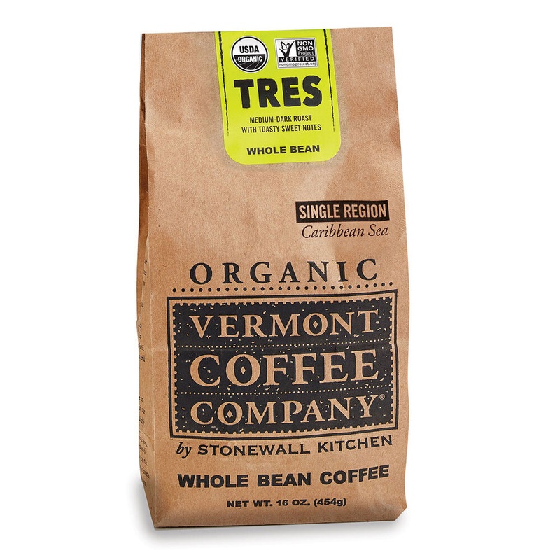 Vermont Coffee Company Organic Tres Caribbean Whole Bean Coffee 16oz