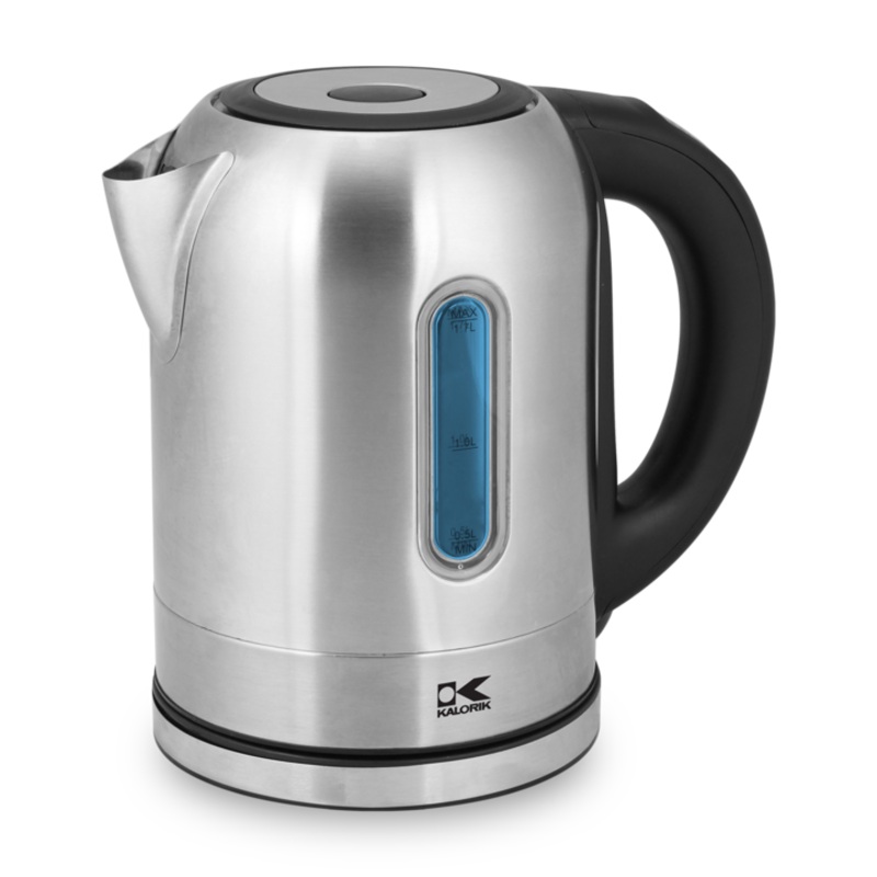 Kalorik Stainless Steel Color Changing LED Electric Kettle