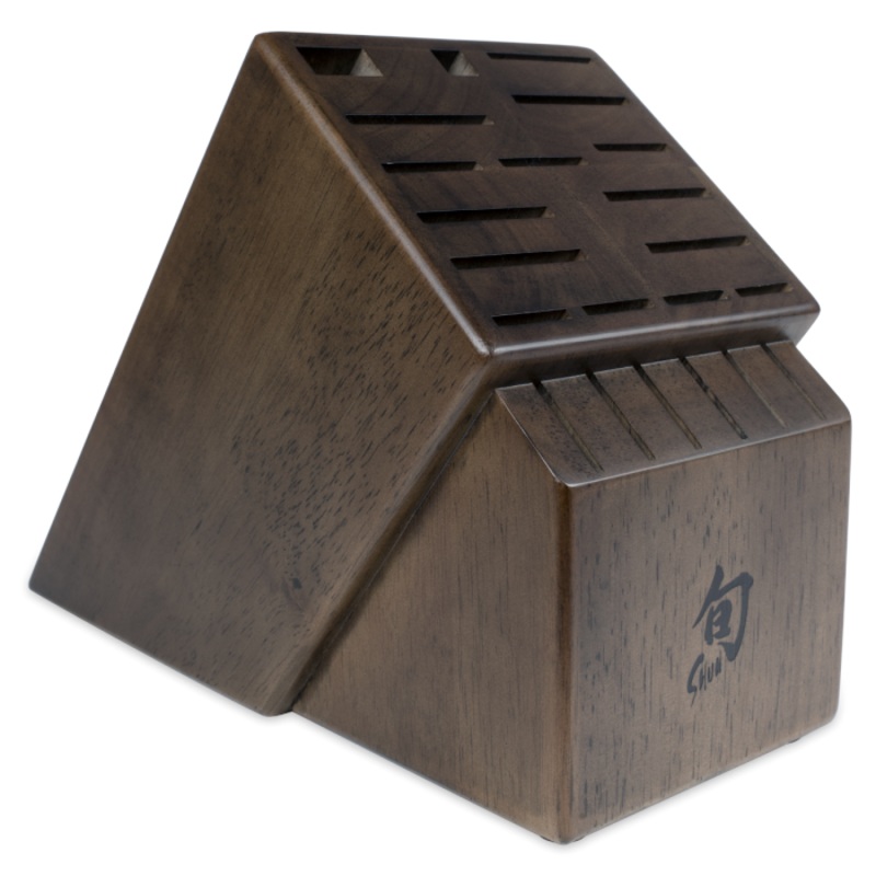 Shun 22-Slot Walnut Stained Block