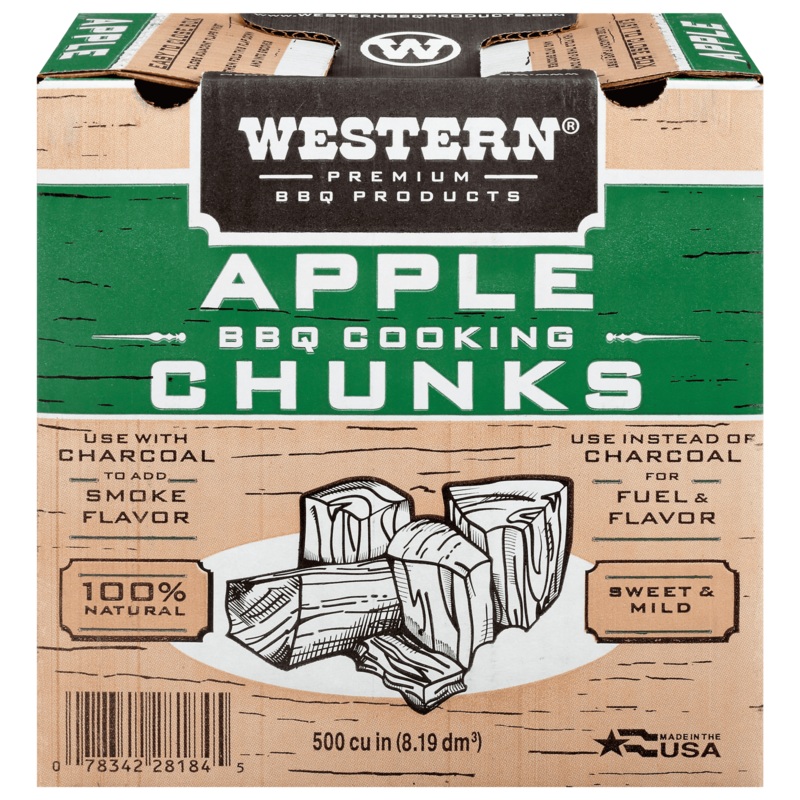 Western Apple Wood BBQ Cooking Chunks