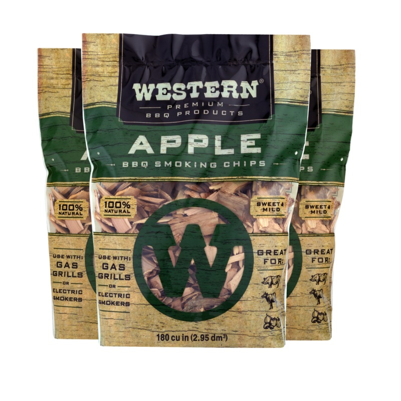 Western Apple Wood BBQ Smoking Chips