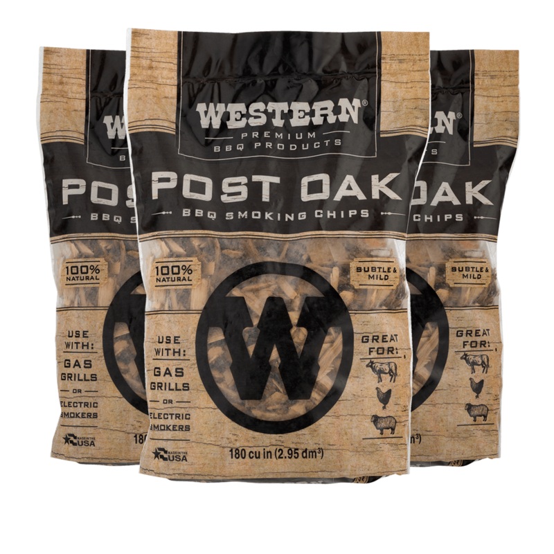 Western Post Oak Wood BBQ Smoking Chips
