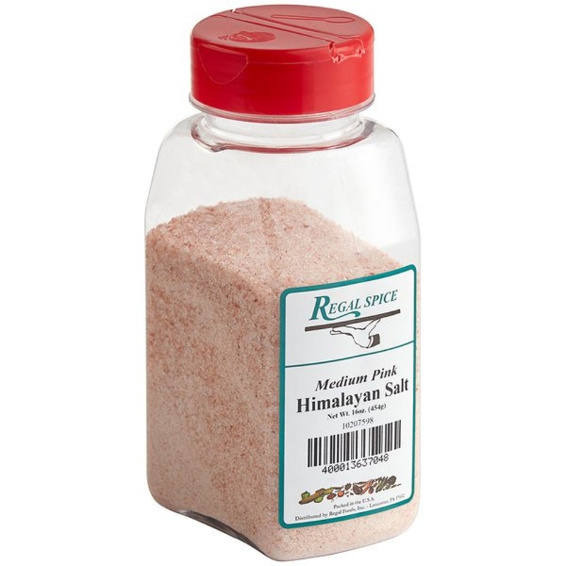 Regal Spice Medium Grain Pink Himalayan Salt  1 lb.