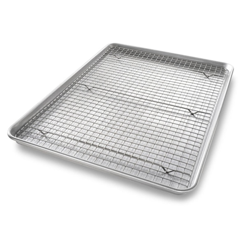 USA PAN XL Nonstick Cooling Rack & Pan Set