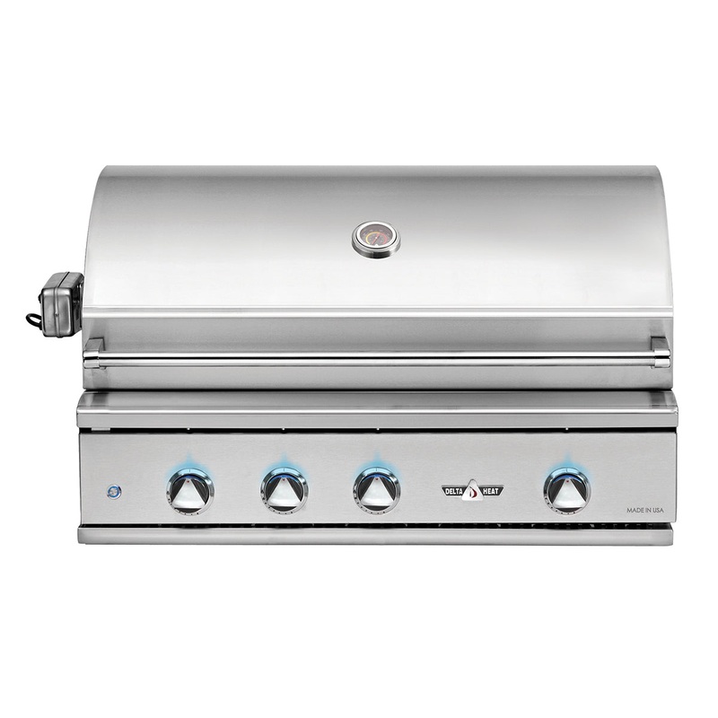 Delta Heat 38 Outdoor Gas Grill w/ Infrared Rotisserie