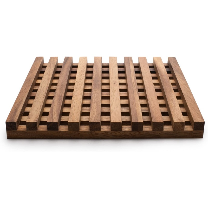 Ironwood Gourmet Venetian Acacia Wood Trivet 28636