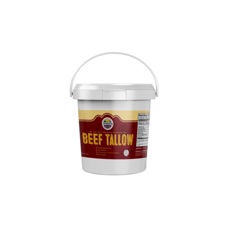 Premium Rendered Beef Tallow Tub 1.5lb
