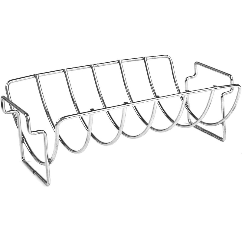 Charcoal Companion Stainless Steel Reversible Roasting and Rib Rack