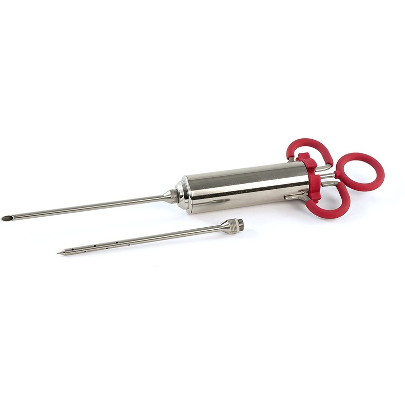 Charcoal Companion Stainless Steel & TPR Marinade Meat Injector