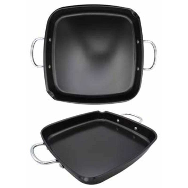 GrillSimple Non-Stick Square Deep Dish Griddle