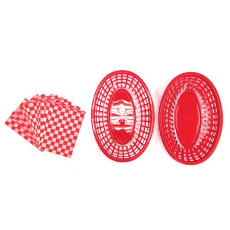 GrillSimple Serving Basket and Liner Set