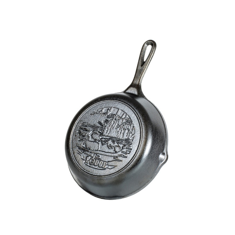 Lodge Wildlife Series 8 Inch Cast Iron Duck Skillet