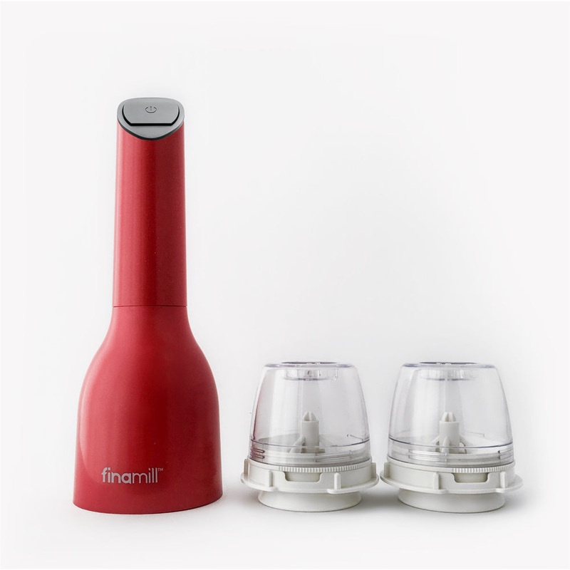 FinaMill Pepper Mill & Spice Grinder w/ 2 Interchangeable Pods