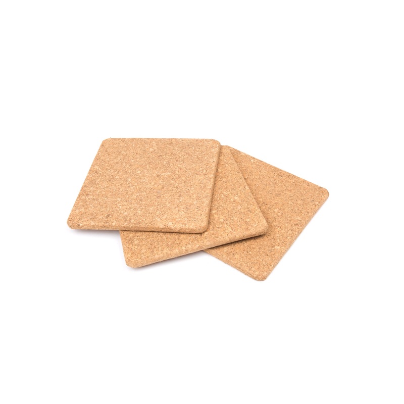 Fox Run Square Cork Trivets, Set of 3