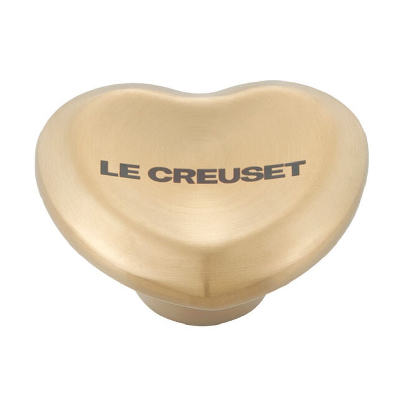 Le Creuset Light Gold Heart Knob