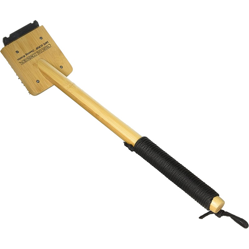Charcoal Companion Safe-Scrub Bamboo Grill Brush