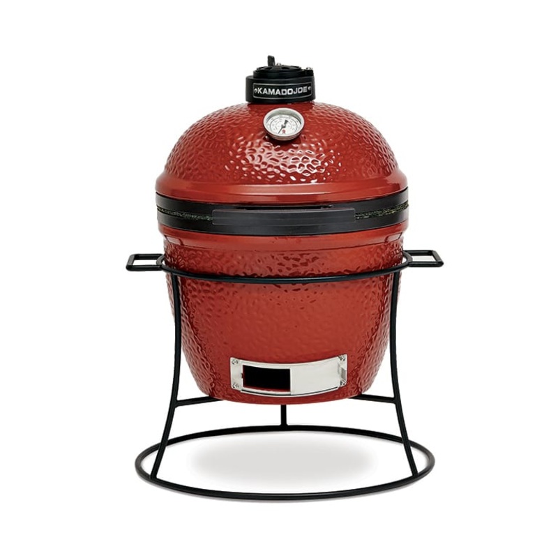 Kamado Joe Jr. Portable Grill With Cast Iron Stand