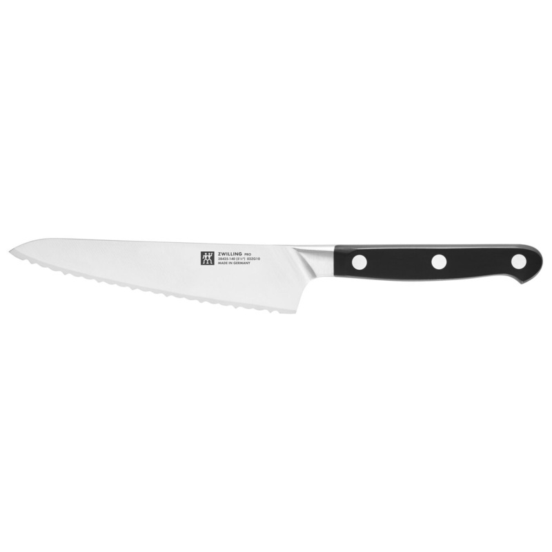 Zwilling Pro 5.5" Inverted Serrated Edge Prep Knife