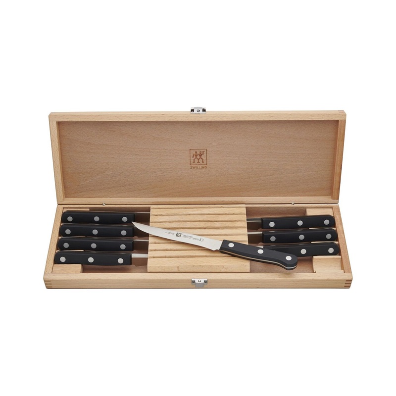 Zwilling Twin Gourmet 8-Piece Steak Knife Set w/ Wood Case