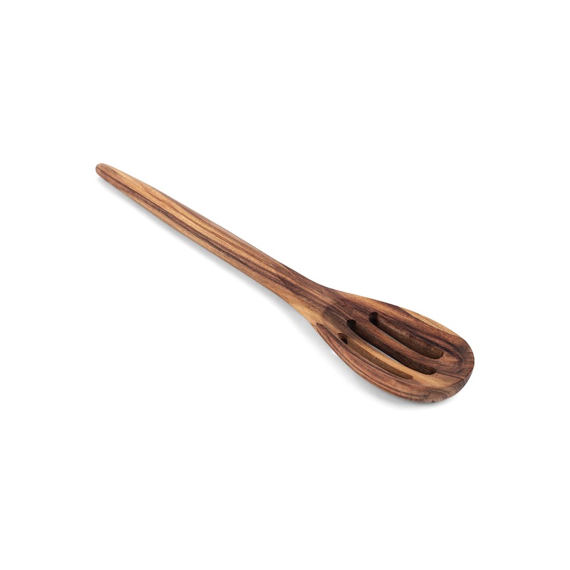 Ironwood Acacia Wood 12" Slotted Spoon 28994