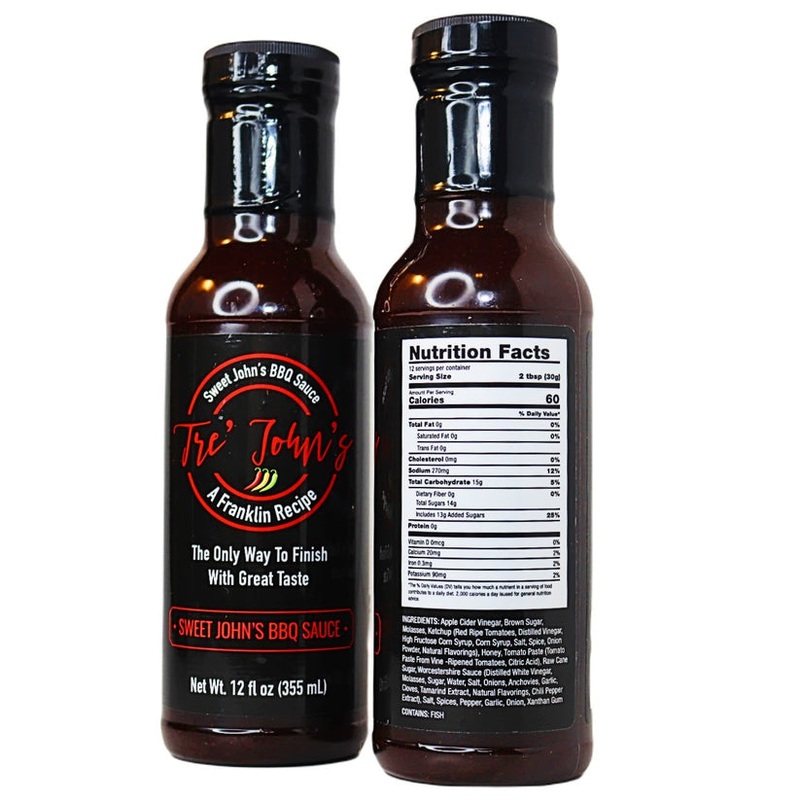 Tre'Johns Sweet John's BBQ Sauce