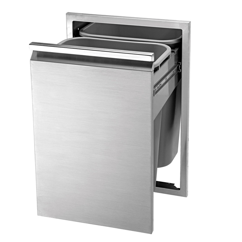 Twin Eagles 18" Double Tall Trash Drawer (Trash Cans Included)