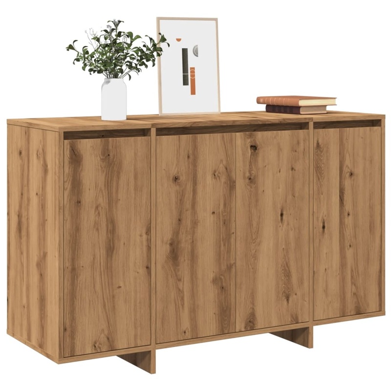 Buffet chne artisanal 120x41x75 cm bois d'ingnierie