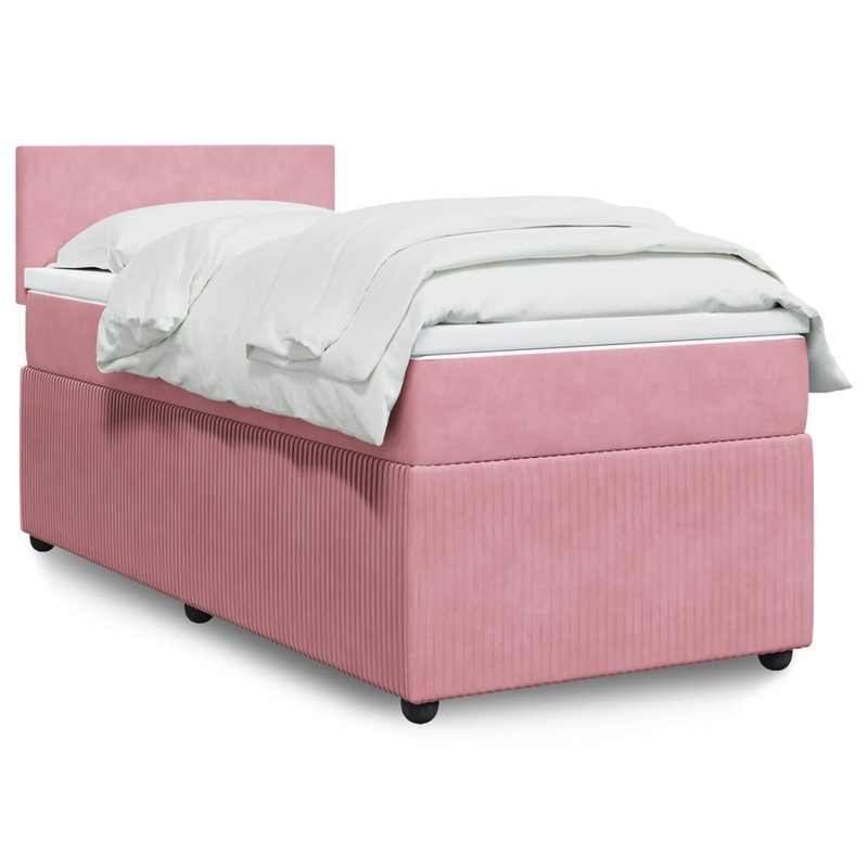 Sommier  lattes de lit avec matelas Rose 90x190 cm Velours