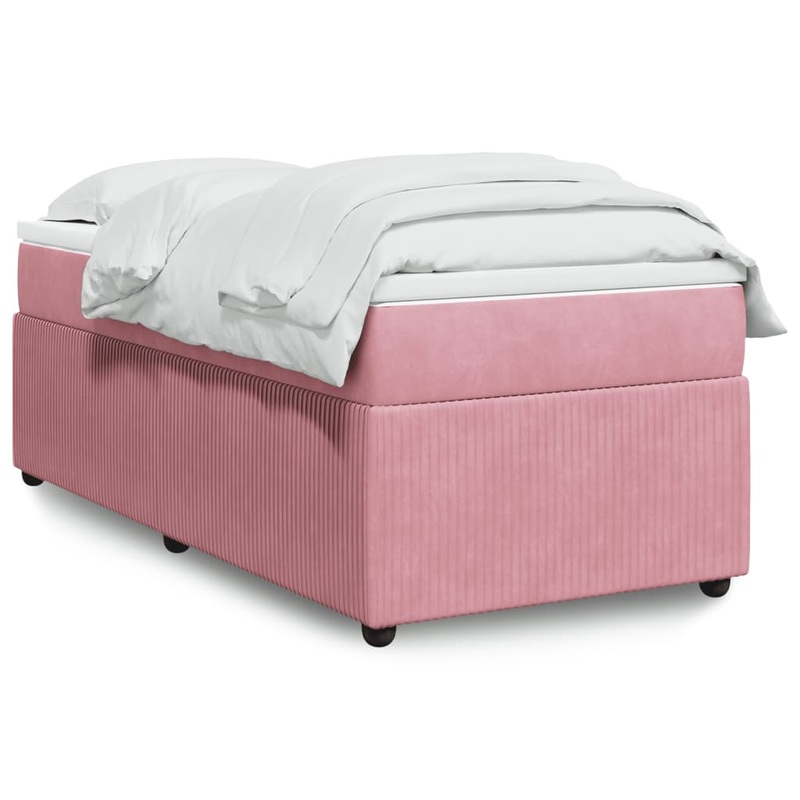 Sommier  lattes de lit avec matelas Rose 90x200 cm Velours