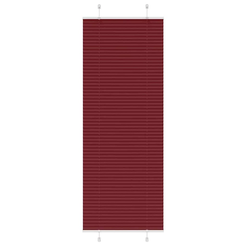 Store pliss rouge bordeaux 70x200 cm largeur du tissu 69,4 cm