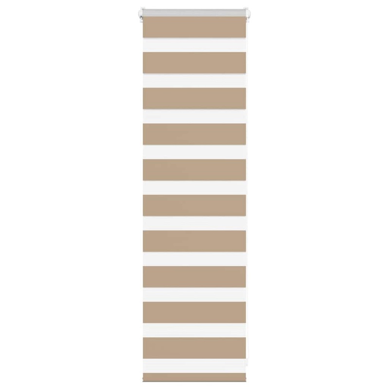 Store zbre marron sable largeur du tissu 40,9 cm polyester