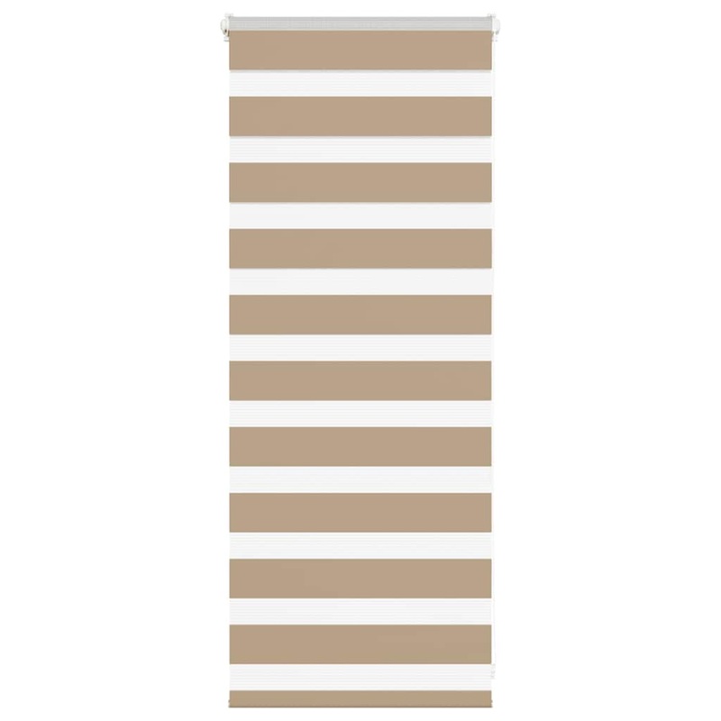 Store zbre marron sable largeur du tissu 55,9 cm polyester