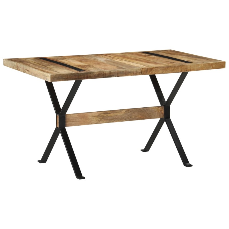 Table  manger 140x70x76 cm Bois de manguier brut